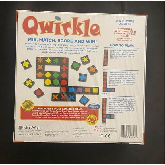 Qwirkle Board Game by MindWare - Picture 2 of 2